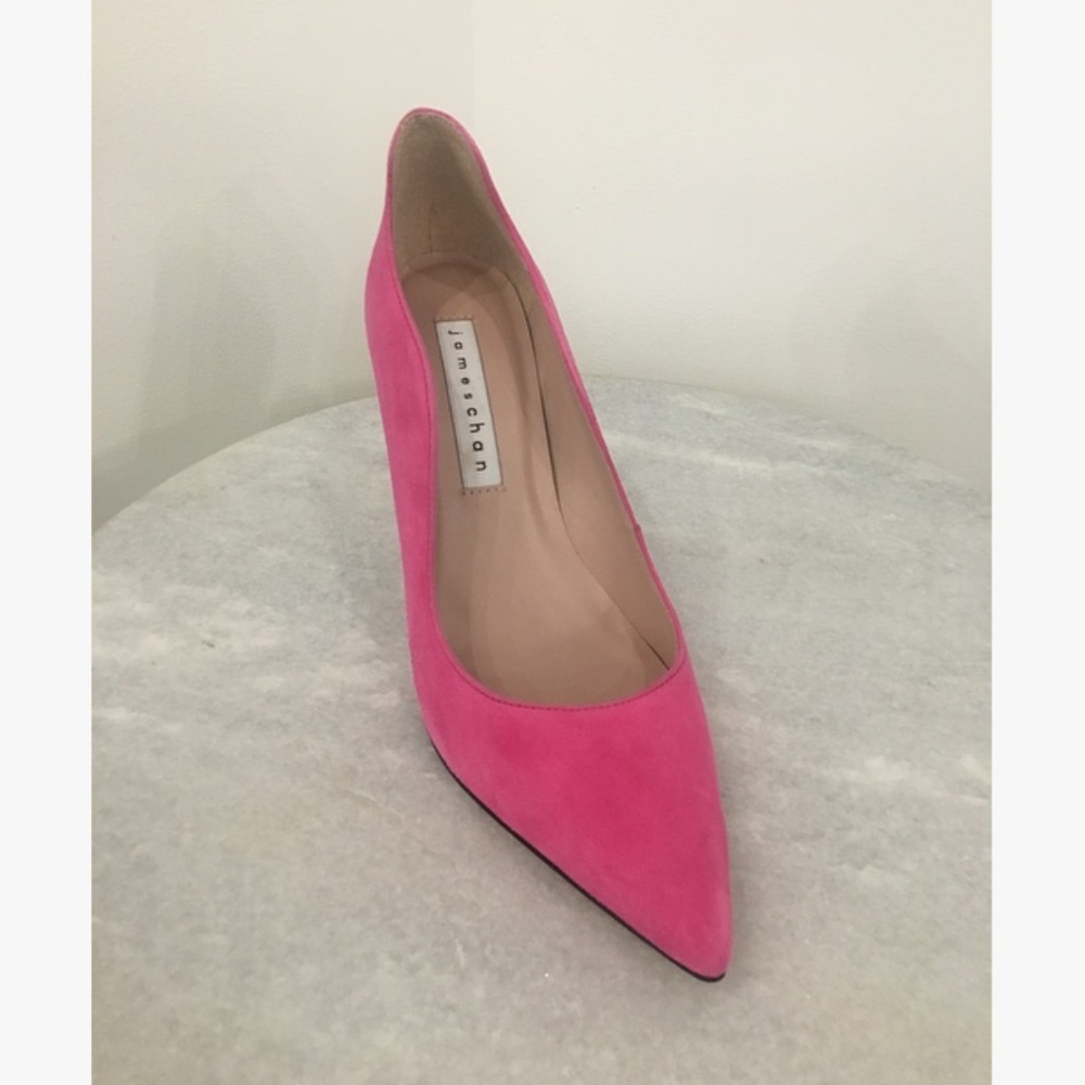 NEW James Chan Annika Suede Curvey Pump